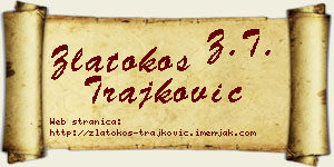 Zlatokos Trajković vizit kartica